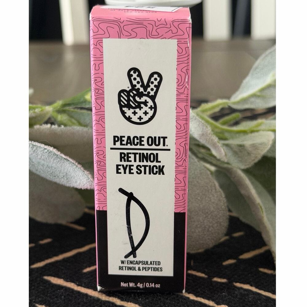Peace Out Retinol Eye Stick 0.14oz Encapsulated Retinol Anti Aging NEW